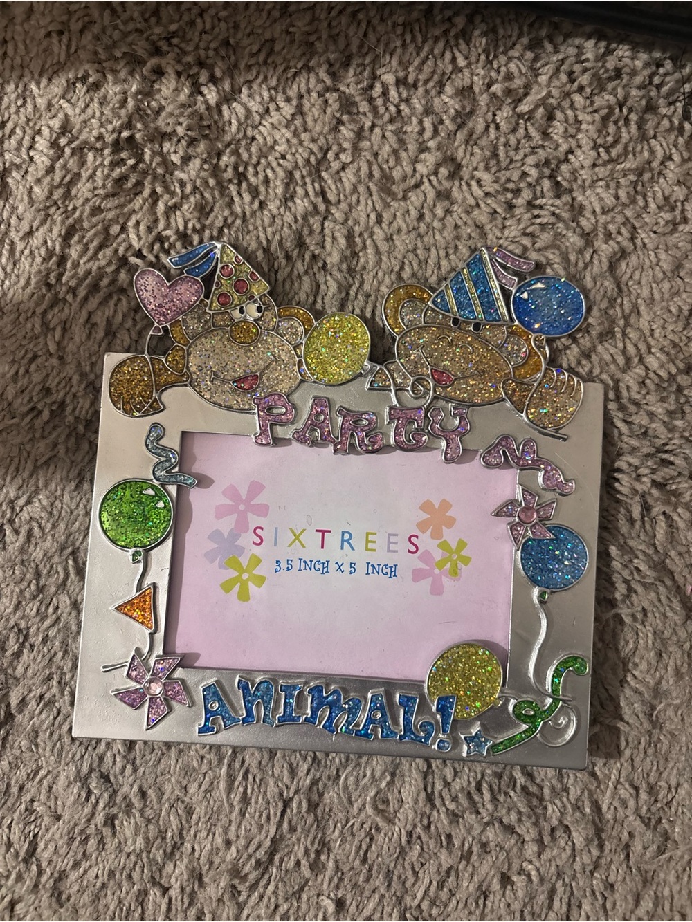 Y2k Party Animal Picture Frame - Glitter Multicolor